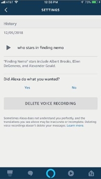 通过Alexa删除录音