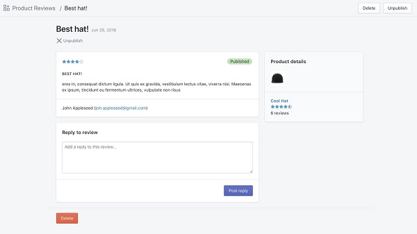 shopify 如何添加评论