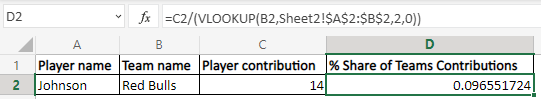 在 Excel 中用条件除法